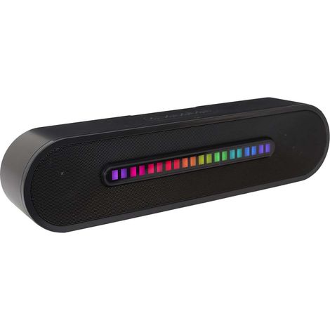 Enceinte Sans Fil Ovale 2x5W avec Lumières LED (1/5)