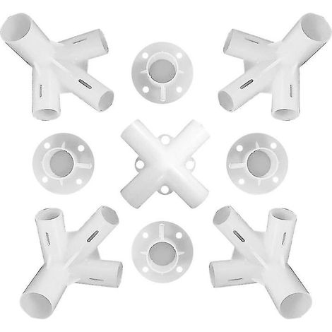 Pieds et connecteurs d'angle et centre pour tonnelle 3x3m, pièces détachées compatibles 25/19mm, kit de fixation pour auvent et tente, accessoires de montage robustes. (1/4)