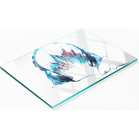 Dekoratives Glas-Küchenschneidebrett City Whispers 80x52 cm (1/5)