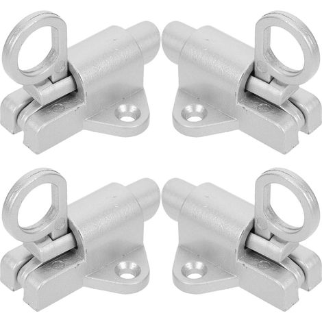 Loquets de Fenêtre en Alliage D’aluminium Argenté, Lot de 4 (1/5)