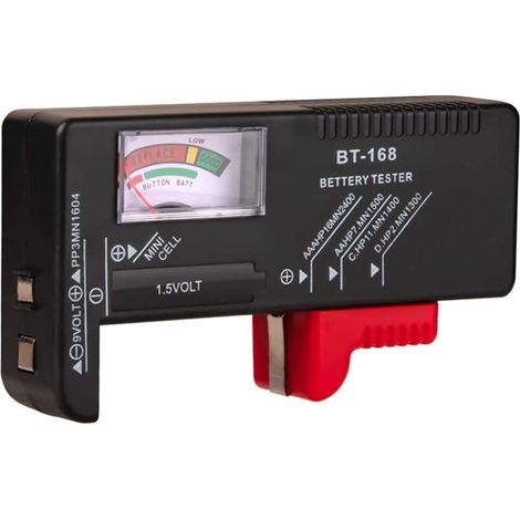 BT-168 Universal Battery Tester for AA/AAA/C/D/9V/1.5V Button Cells with Color Coding and Voltage Display BT168 (1/5)