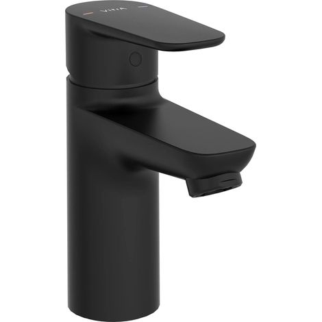 Vitra Flow Soft Standard Basin Mixer Tap - Matt Black (1/2)