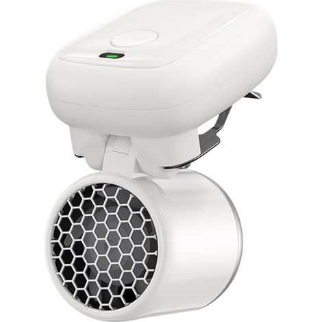 Mini ventilateur à pince Sèche-cheveux portable et rechargeable avec 3 vitesses de ventilation réglables. Portable : se fixe à la taille- au chapeau- au t-shirt- à la poussette- etc. Idéal pour le bu (1/5)