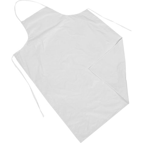 Grembiule da cucina impermeabile in poliestere bianco per lavare i piatti (1/5)
