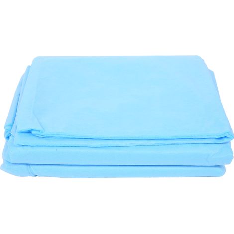Lot de 20 draps de lit jetables en tissu non tissé respirant, housse de lit de massage pour salon de beauté (bleu)