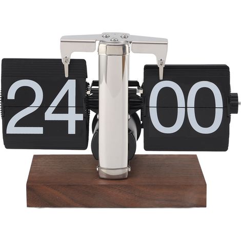 Mechanischer 24-Stunden-Automatik-Tischdisplay mit Holzsockel (1/5)