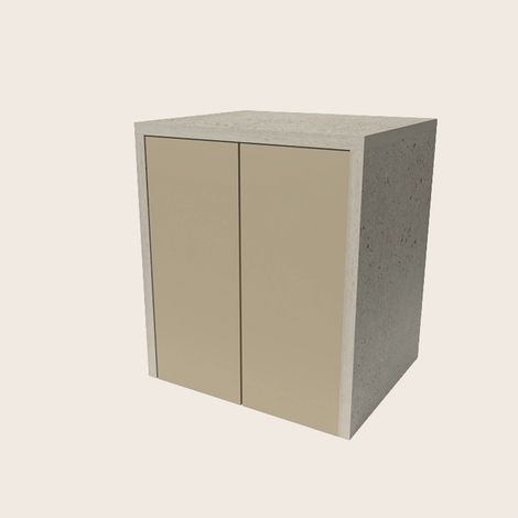 Exagonshop Mobile 79x65 porta lavatrice asciugatrice pietra con
