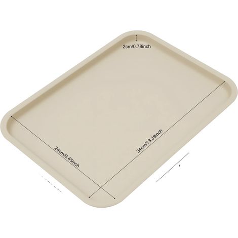 Bandejas para servir, PP de alta calidad, juego de 24 piezas, color caqui. (1/2)