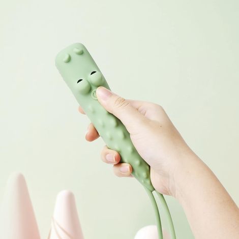 Lampe de poche LED crocodile rechargeable, lampe de poche en silicone en forme d'animal mignon, Confortable Touch Long Press pour régler la luminosité éclairage extérieur Lumière créative.