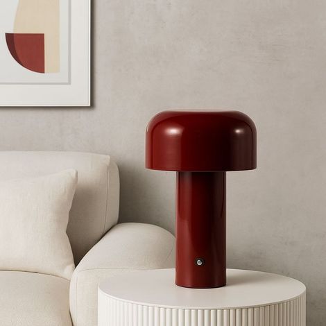 Lampe de table portable CCT LED - Tactile - Ø125 mm - Rouge