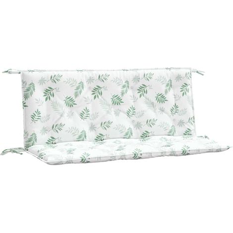 Maison Exclusive - Gartenbank-Auflagen 2 Stk. Blattmuster 120x50x (1/5)
