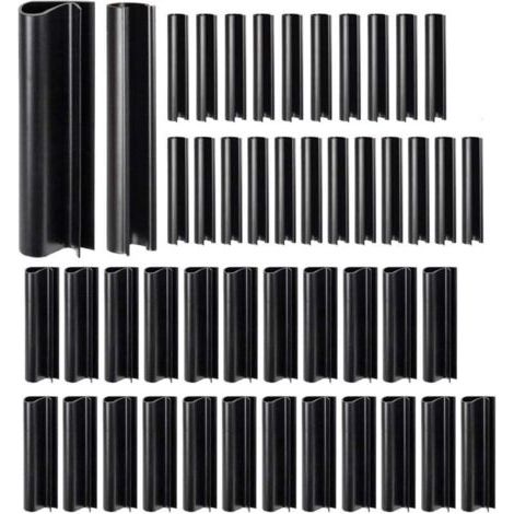 48-teiliges Set Befestigungsclips für Poolabdeckungen, windfeste Clips für den Winter, Schutzzubehör für Aufstellpools und Metallrahmenpools