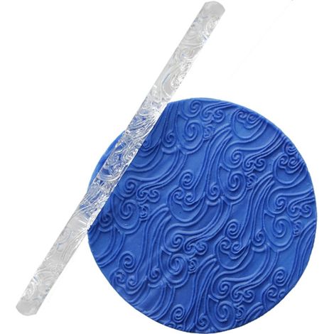 Rouleau à pâtisserie en acrylique de haute qualité, rouleau à pâtisserie pour fondant et pâte à modeler, 28 (1/4)