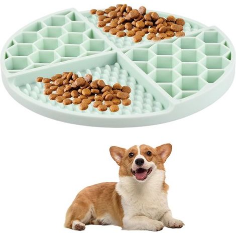 Glutenfreier Futternapf für Katzen auslaufsichere Matte für Hunde mit großem Saugnapf Leckmatte für Nass und Trockenfutter geeignet für Katzen (1/5)