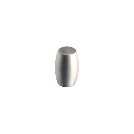 Bouton - Hauteur : 25 mm - Décor : Nickelé satiné - Diamètre : 16 mm - Matériau : Zamac - SIRO (1/3)