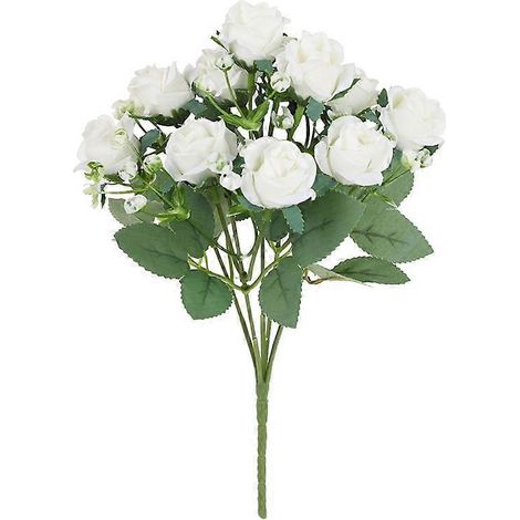 Roses artificielles simulées, bouquet de fleurs artificielles, décorations pour mariage, maison et fête, accessoires de photographie (1/5)