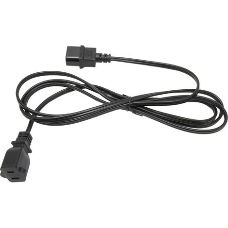 Câble d'alimentation IEC320 C14 Mâle vers Prise NEMA 1-15R Femelle pour Lampe de Bureau, Enceintes, Moniteur LCD, 10A 125V (1/5)