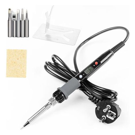 Kit de soudage pour écran LCD avec interrupteur marche/arrêt et régulateur de température réglable, chauffage rapide, thermostat en céramique, ensemble de 7 pièces (1/5)