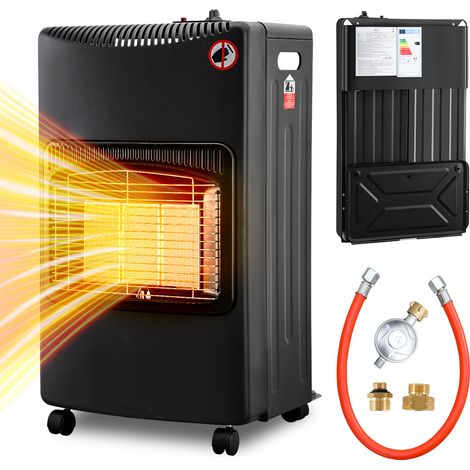 Riscaldatore a gas a infrarossi pieghevole da 4,2KW, tubo flessibile e regolatore con convertitore europeo (1/5)