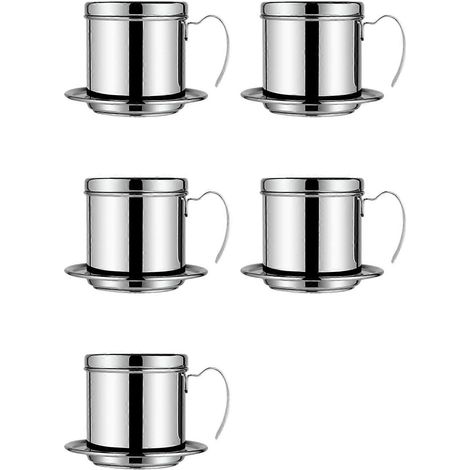 5X Vietnamese filtre à café portable café presse machine Phin infuseur passoire pot café goutte Brewer (1/5)