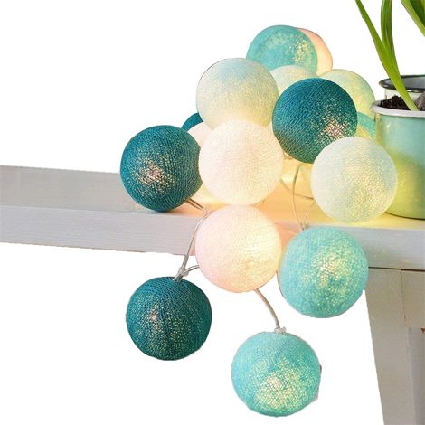 Guirlande Lumineuse Boules - 3 M 20 LED Chaîne Décorative Intérieure Extérieure Noël Mariage Fête Chambre Terrasse - 1 Pièce (1/5)