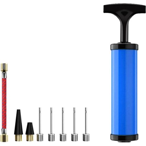 Kit di gonfiaggio portatile per palloni da basket, calcio, pallavolo, rugby, calcio, salvagenti e altri gonfiatori (1/5)