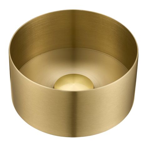 FugaFlow Eccelente Ferro Vasque - 21x21x10 cm - Inox - Laiton brossé (or)