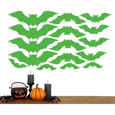 Autocollants Muraux Halloween Autocollants Effrayants pour Miroir et  Décorations Autocollantes Halloween pour miroir fenêtre porte lieu de travail appartement cuisine (1/5)