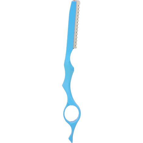Rasoir professionnel pour affiner les cheveux, couteau de coupe texturisante bleu, outil de coiffure pour éclaircir et tailler. (1/5)