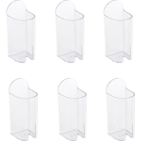 Set of 6 Electric Toothbrush Holders, Electric Toothbrush Stand, Multifunctional Wall-Mounted Toothbrush Organizer, Self-Adhesive Toothbrush Holder for Bathroom (1/5)