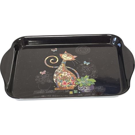 Mini plateau noir de mélamine chat collection Bug Art Jewels (1/3)