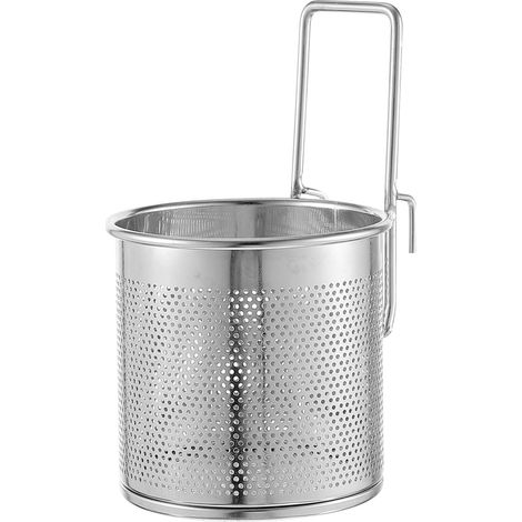 Hängender chinesischer Fonduekorb aus Edelstahl, Küchensieb (Zoll) zum Abtropfen von Nudeln, leicht zu reinigen (1/5)