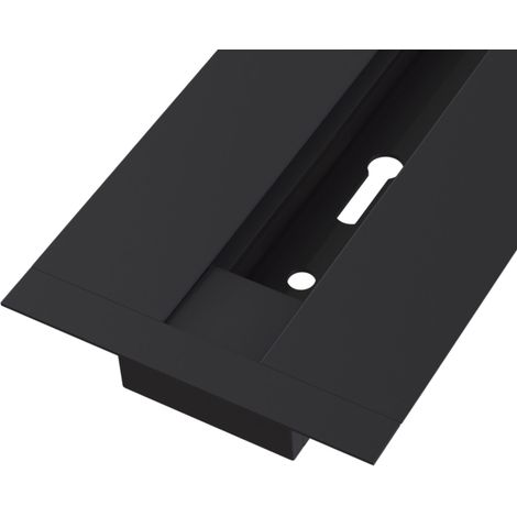 Binario per Faretti da Incasso 2m in Alluminio per Sistema Illuminazione Binario Monofase Nero