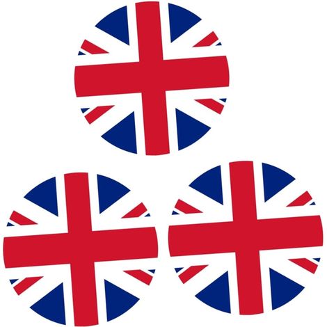 3 Pièces Autocollant Mural Cercle Stickers Autocollants De Plage Autocollants De Sol Drapeau Des États Autocollants Ronds Décor De Sol Décorer 3d Tridimensionnel (1/5)