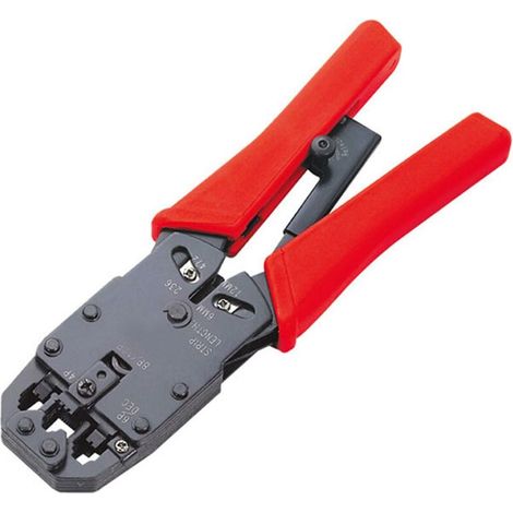 Pince à sertir à tête cristalline pour sertissage de câbles de réseau téléphonique (1/5)