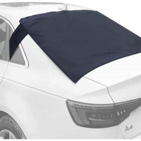 Copertura magnetica per lunotto posteriore, con rivestimento in alluminio, antineve, antighiaccio, protezione UV, pieghevole per auto e camion (1/5)