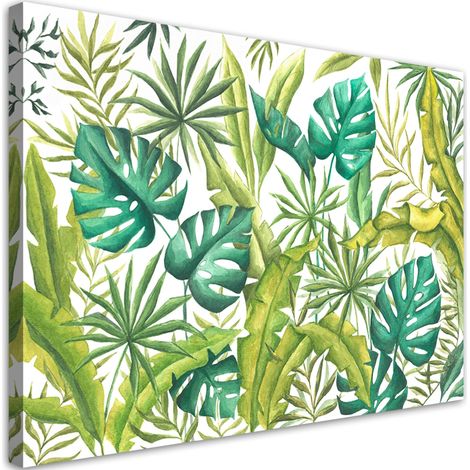 Cadre déco Feuilles de monstre 90x60 (1/5)