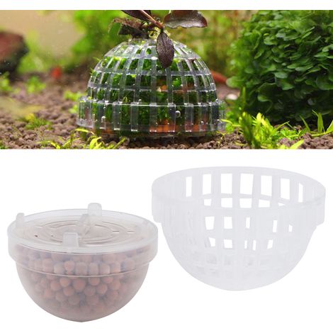 Boules Transparentes pour Aquarium Sphères Minérales pour Crevettes Décoration et Reproduction Abri Naturel sans Mousses-AUTRES (1/5)