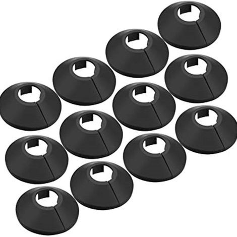 (Noir) 30 Pièces bouchons de tuyau, colliers de serrage couvercles de durites de radiateur en plastique, guirlande de couverture pour cacher les tuyaux de radiateur (1/5)