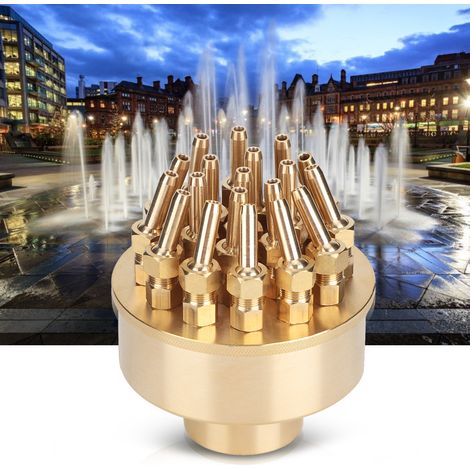 Buse de fontaine en laiton 1,5" DN40 à 3 couches pour arroseurs de bassin et piscine G1-1/2" (1/5)