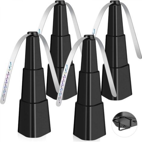 Ventilateur Anti Mouches, 4 PC Répellante Fan par Extérieur Intérieur Mouches et Ventilateur avec 2 Feuilles de Ventilateur et Crochet Anti-Moustique Éloigne Les Mouches (1/4)