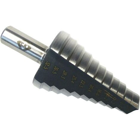 C.K T3012 HSS Foret étagé 12.5 - 32.5 mm Longueur totale 80 mm tige à 3 surfaces 1 pc(s) Y543431 (1/2)