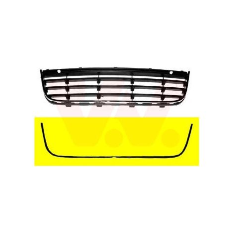 Moulure chromée centrale de pare-choc avant Volkswagen Golf 5 SW 2007-2009