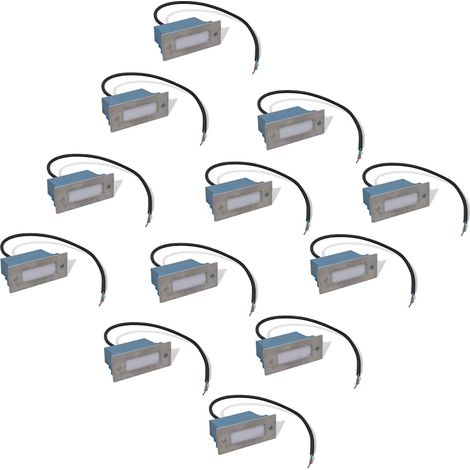 Maison Exclusive - Lampes LED encastrée d'escalier 12 pcs 44x111x56 mm