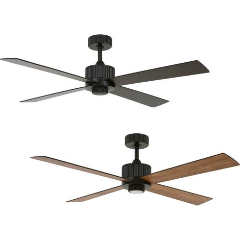 DC ceiling fan Newport Black with LED and remote