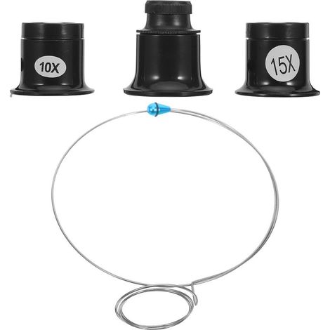 Jeweler's Loupe with Steel Wire Stand, Magnifying Precision Tool for Watch and Jewelry Repair, Portable and Lightweight (1/5)