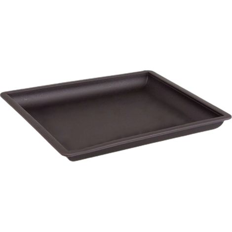 Pot de Fleurs Rectangulaire ou Carré avec Bac - Plastique Durable Noir - 4 Modèles de Formats Variés pour Plantes Miniatures et Succulentes (1/5)