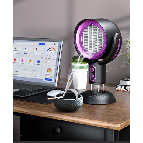 Cappa da cucina da banco, mini cappa da cucina, ricaricabile tramite USB, purificatore di fumo, ideale per barbecue e fritture all'aperto (1/5)