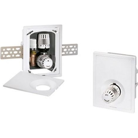 HEIMEIER Boîtier encastré Multibox Mini RTL avec RTL, blanc RAL 9016, 9304-30.800