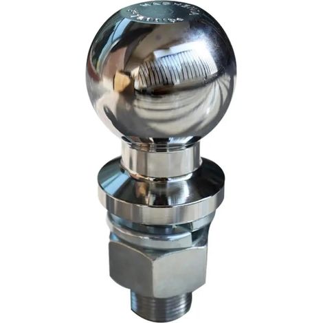Pièces De Rechange De Pare-Chocs D'attelage De Remorquage À Tête Sphérique, Pièces De Remorque D'accouplement Chromées, Boule De Remorquage for Camping-Cars, Remorques De Bateau(50mm12) (1/5)